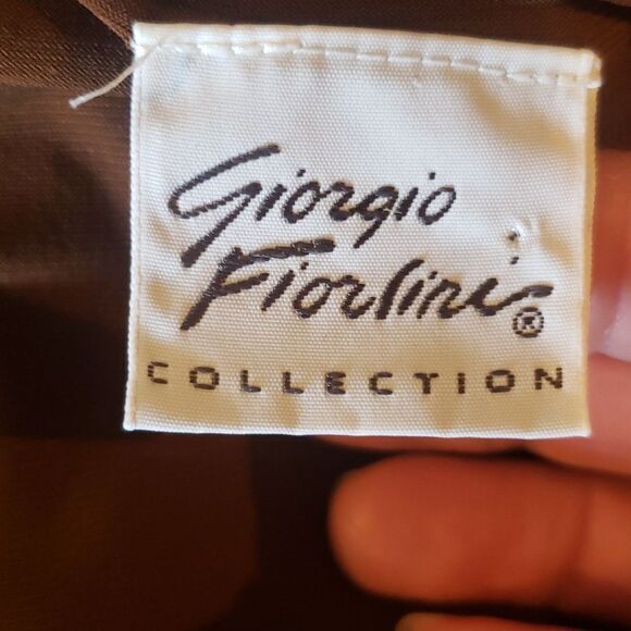 Giorgio Fiorline Collection Business Casual Brown Blouse - Picture 6 of 7